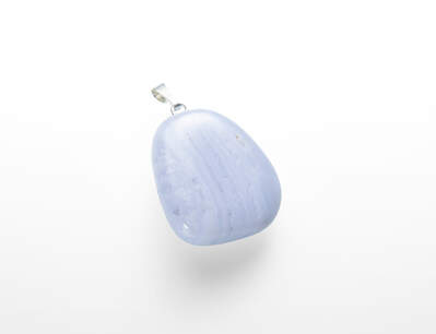 Chalcedony Tumbled Pendant