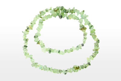 Prehnite Chips Necklace Long