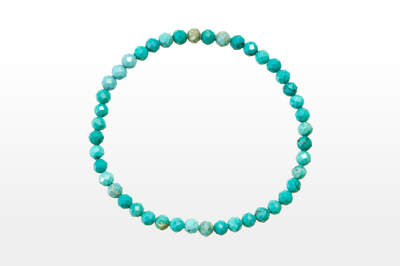 Turquoise Bead Faceted