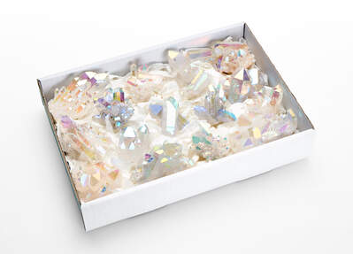 Rock Crystal Aura Angel Druse Box