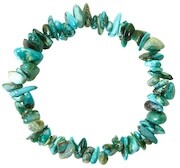Gemstone Chip Bracelet AA Turquoise